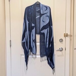 EUC Native Northwest 75"x28" Thunderbird Print Super Soft Viscose Scarf